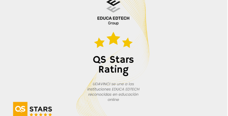 UDAVINCI alcanza las 5 estrellas en QS y refuerza la posición global de EDUCA EDTECH Group