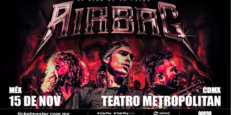 Airbag llegará a la Ciudad de México con su gira «El Club de la Pelea»