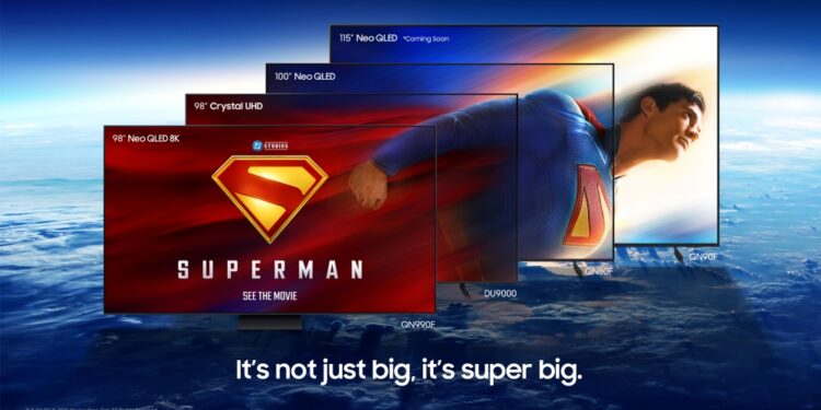 Samsung se asocia con Warner Bros. y DC Studios para ofrecer una experiencia de Superman “supergrande”