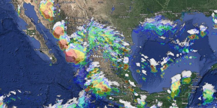 Nueva onda tropical se aproxima a la península de Yucatán y causará lluvias y chubascos en gran parte del país