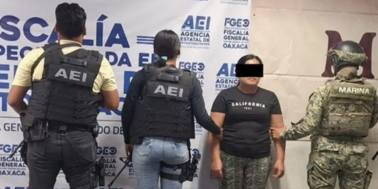 Capturan en Oaxaca a ‘La Hiena’, presunta lideresa del Cártel San Luis Rey