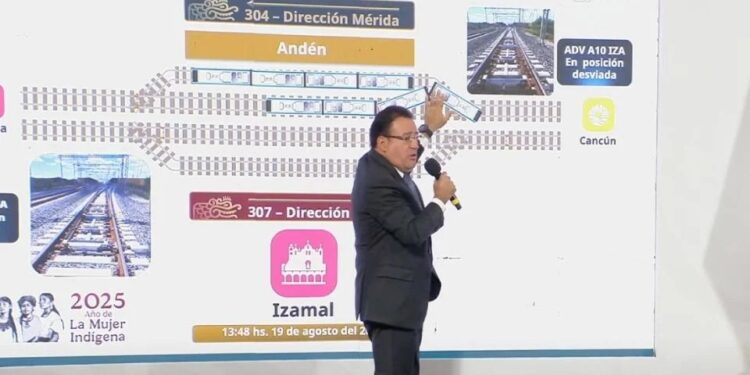 “Es una anomalía que se debe analizar”: director del Tren Maya niega descarrilamiento en la estación Izamal