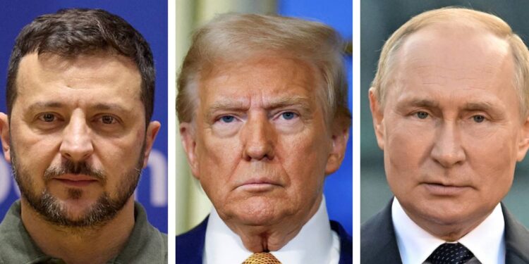 Ucrania no entregará territorio, afirma Zelenski a Putin y Trump