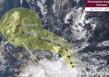 Se forma la tormenta tropical «Octave» a mil 500 kilómetros de Cabo San Lucas