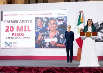 Sheinbaum critica relanzamiento del PAN en medio de emergencia por lluvias