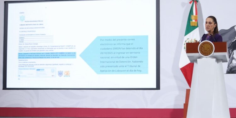 Sheinbaum reitera que Simón Levy sí fue detenido en Portugal