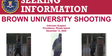 FBI ofrece hasta 50 mil dólares por información del autor del tiroteo del sábado en la Universidad Brown