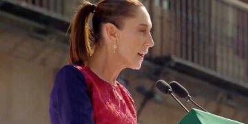 Sheinbaum asegura durante mitin en el Zócalo que la mayoría de los jóvenes están a favor de la 4T