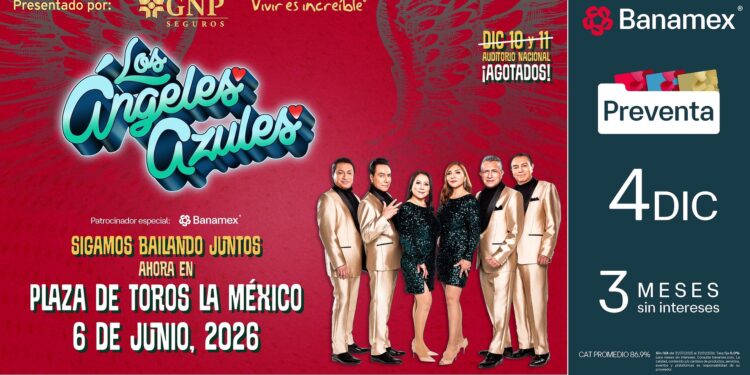 Los Ángel Azules darán concierto en la Monumental Plaza de Toros “La México”