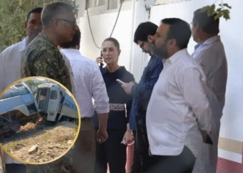 Sheinbaum visita a víctimas del accidente del Tren Interoceánico, anuncia apoyos de 30 mil pesos