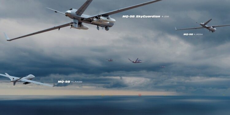 GA-ASI desarrolla capacidades de armas de largo alcance para el MQ-9B