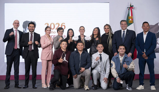 Presidenta presenta Boxeando por la Paz: 5 mil boxeadoras y boxeadores impartirán clases de boxeo a 100 mil niños y jóvenes en todo el país