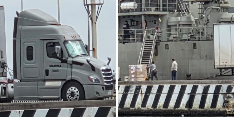 Embarcan en Veracruz ayuda humanitaria para enviar a Cuba