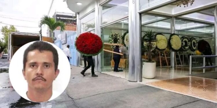 Bajo fuerte resguardo militar, despiden a ‘El Mencho’ en Zapopan, Jalisco