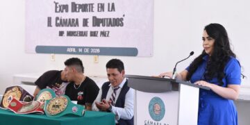 Reconoce Montserrat Ruiz talento, disciplina y esfuerzo de personas deportistas y boxeadoras