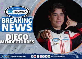 EL JOVEN PILOTO DE 18 AÑOS DIEGO MENDEZTORRES SE SUMA A LA ESCUDERÍA TELMEX TELCEL
