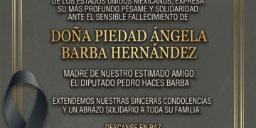 Solidaridad y abrazo fraterno al diputado Pedro Haces por la partida de su madre