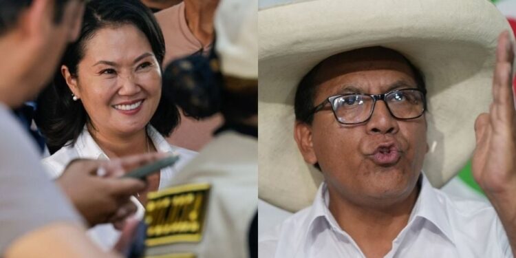 Keiko Fujimori y aliado de Pedro Castillo lideran la elección presidencial de Perú