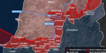 Israel delimita la zona ocupada al sur del Líbano: publica mapa de su «línea amarilla»