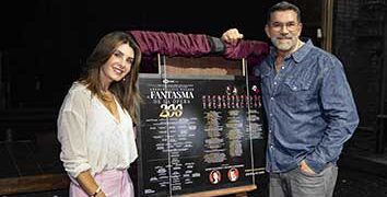 El Fantasma de la Ópera celebra 200 representaciones con Mayrín Villanueva y Eduardo Santamarina como padrinos de lujo