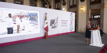 Presidenta inaugura Glorieta de las Mujeres Libres de Baja California Sur; beneficiará a 351 mil habitantes y 2.6 millones de turistas