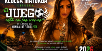 Rebeca Mayorga estrena “El Juego Está en las Venas” en el marco del Mundial de Futbol 2026