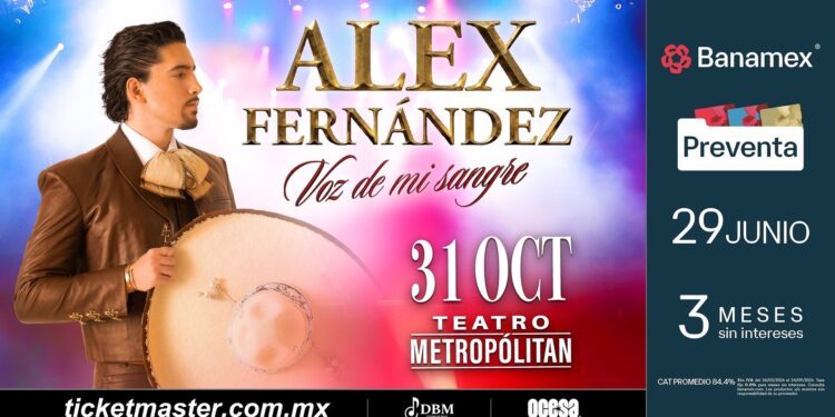 Alex Fernández llega a la Ciudad de México con Mi Sangre Tour