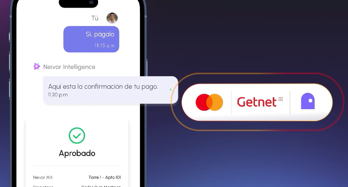 Neivor, primera app en Latinoamérica con pagos agénticos Mastercard y Getnet para cobranza inmobiliaria
