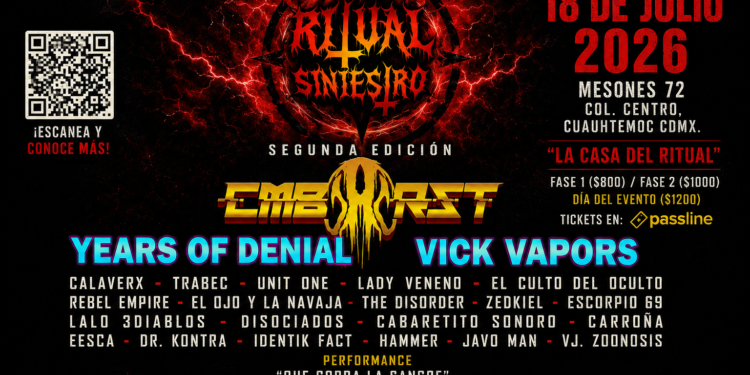 Ritual Siniestro traslada su segunda edición a Mesones 72 con bandas añadidas al cartel