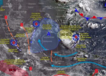 Pierde fuerza Elida y se aleja de las costas mexicanas; continúa como tormenta tropical