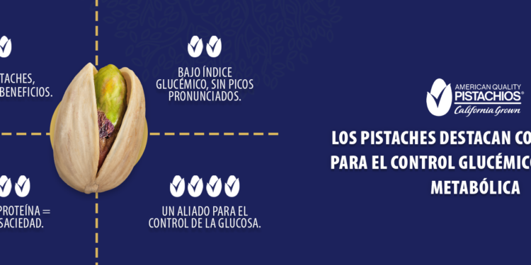 Los pistaches destacan como aliados para el control glucémico y la salud metabólica