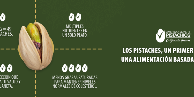 Los pistaches, un primer paso hacia una alimentación basada en plantas