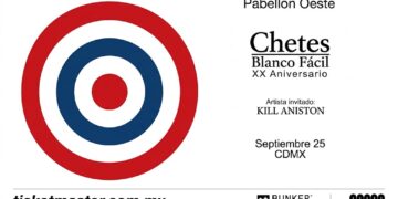 Chetes celebra 20 años de “Blanco Fácil” con concierto en el Pabellón Oeste de CDMX
