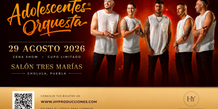 Adolescentes Orquesta desatará una cena show monumental en el Salón Tres Marías de Puebla
