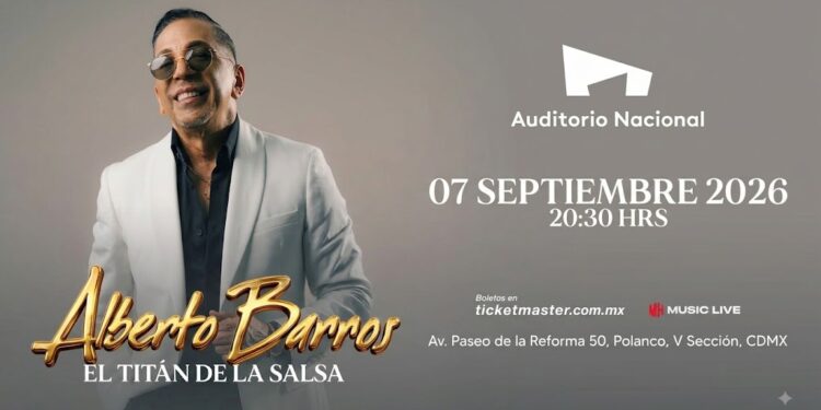 Alberto Barros llevará el pulso de Colombia al Auditorio Nacional en septiembre