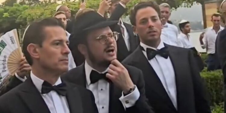 Reaparece Peña Nieto en boda junto al empresario israelí señalado de sobornar al expresidente para la compra de Pegasus