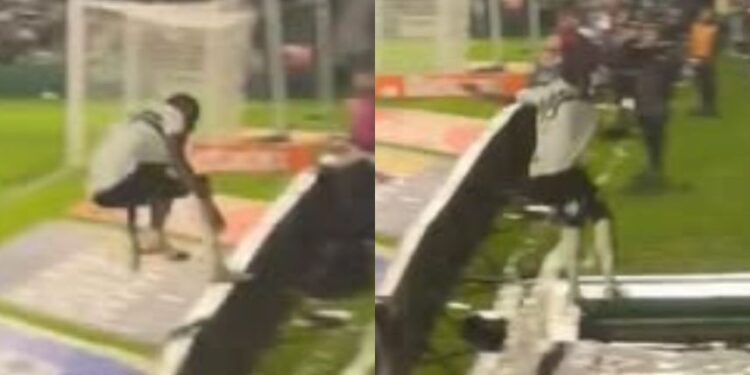 Jugador de Coritiba celebra gol, cae a un túnel y el VAR le da la peor noticia