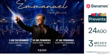 Emmanuel lleva sus grandes éxitos al formato sinfónico con tres conciertos en México