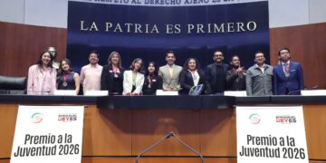Entregan en el Senado Premio a la Juventud 2026