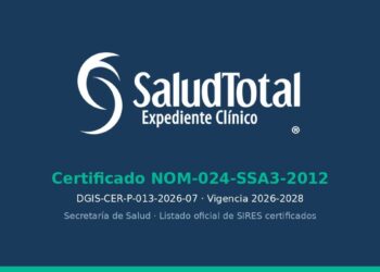 SaludTotal se certifica en la NOM-024 e integra inteligencia artificial en todo el consultorio