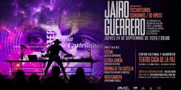 Techxturas Sonoras, de Jairo Guerrero, celebra con un concierto especial una década de diálogo entre la memoria literaria y la música electrónica