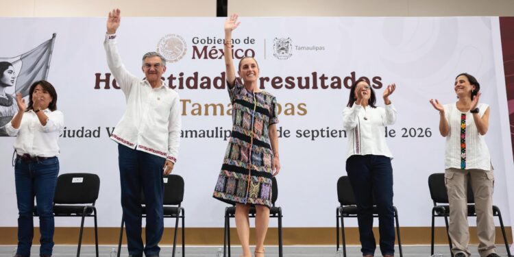 Sheinbaum destaca avances en la transformación de Tamaulipas y reafirma coordinación con Américo Villarreal