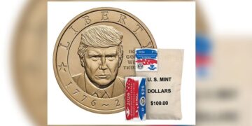 Salen a la venta monedas conmemorativas de un dólar con el rostro de Trump