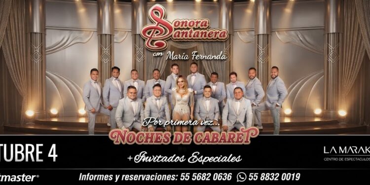 La Sonora Santanera con María Fernanda revivirá el esplendor de los cabarets en La Maraka