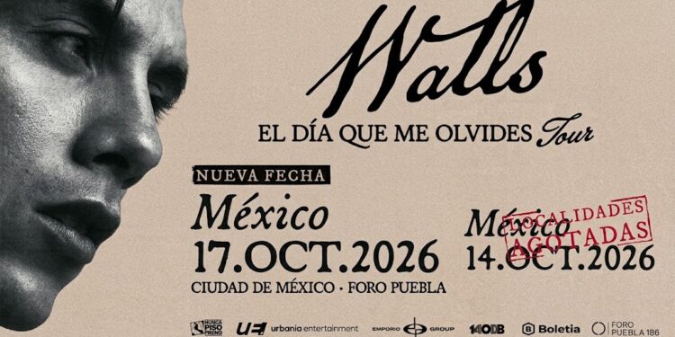 Walls llega a México con El Día Que Me Olvides Tour