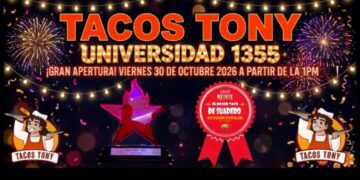 Tacos Tony, Universidad 1355, inauguración 30 octubre