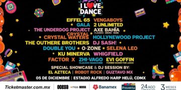 I Love Dance 2026: la nostalgia del eurodance llegará al Estadio Alfredo Harp Helú