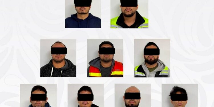 Operativo contra el robo a transportistas: caen nueve sujetos en SLP y aseguran más de mil 800 antenas para inhibidores de señal