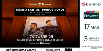 Romeo Santos y Prince Royce unirán sus voces en el Palacio de los Deportes con su gira de bachata