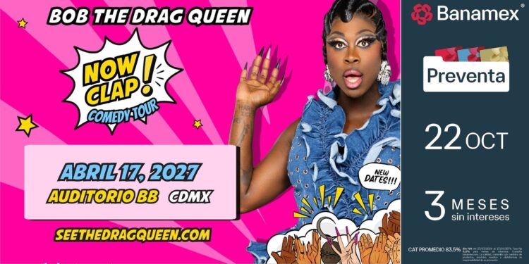 Bob The Drag Queen llegará al Auditorio BB con su espectáculo de comedia